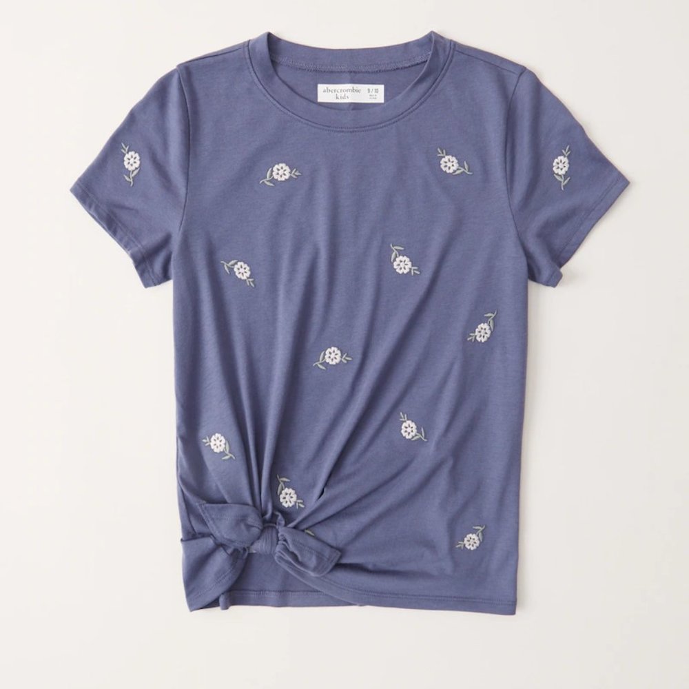 Abercrombie Kids Side-Tie Floral Tee - Picture 1 of 4
